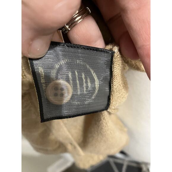 Leon Max Tan Merino Wool Blend Teddy Fleece Cardigan Sweater Jacket Size 8 - Picture 6 of 7